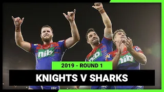 Newcastle Knights v Cronulla-Sutherland Sharks Round 1, 2019 | Full Match Replay | NRL