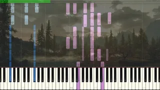 How to play Skyrim Main Theme - Synthesia