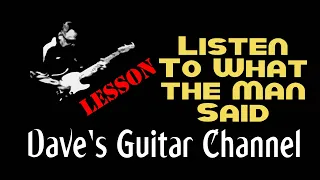 LESSON - Listen To What The Man Said by Wings