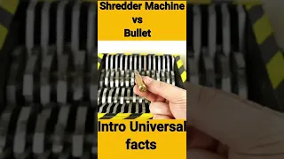 😱 Shredder Machine vs Bullet 😳 #short