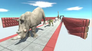 Big Hammers in a Challenging Path for each Animal - Animal Revolt Battle Simulator