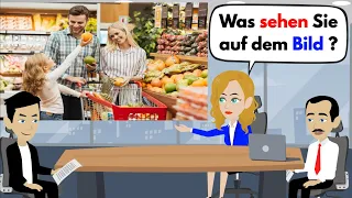 Learn German | Picture description B1 ( DTZ & Telc & ÖSD ) exam 2023 | Shopping & Health