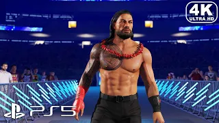 WWE 2K23 PS5 - Roman Reigns vs Brock Lesnar (4K ULTRA HD) WWE 2K Gameplay