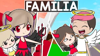 Familia de ÁNGEL vs DEMONIO en Brookhaven Roblox