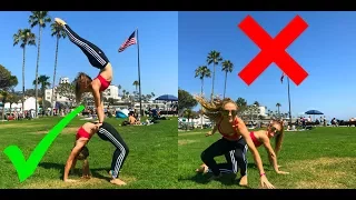 Extreme Yoga Challenge at Laguna Beach | The Rybka Twins