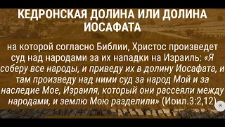 Суд Божий над народами за Израиль в долине Иосафата