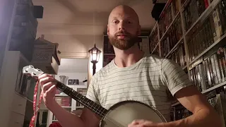 Tenor Banjo practice session (Mason's Apron, Irish folk)