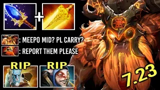 NEW CRAZY META Radiance Scepter ES Mid DELETE Meepo Lancer Most Epic Combo Wombo Teamwork Dota 2