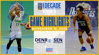 DENR Warriors vs Senate Defenders GAME HIGHLIGHTS – November 16, 2023 | UNTV Cup Season 10