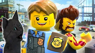 СУПЕР КОТ В ГТА ДЛЯ ДЕТЕЙ ЛЕГО СИТИ 🐱  Lego City Undercover 🐱 ОЧЕНЬ СТРАШНЫЙ ПОЛЕТ ЧЕЙЗА В БЕЗДНУ