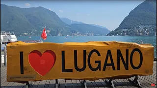 Explore Lugano Switzerland 4k Walking Tour 🇨🇭 | City View in UHD