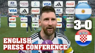 Argentina 3-0 Lionel Messi  (English subtitles) Post Match Interview I World Cup Qatar 2022