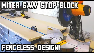 Simple Low-Profile Miter Saw Stop Block!