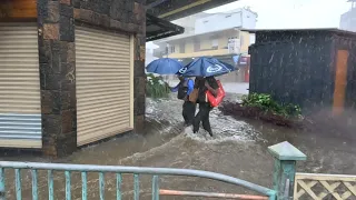 flooding in Rose hill | Belal Cyclone Class 2 | Mauritius 🇲🇺