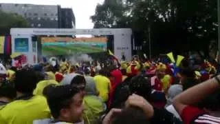 Colombia-Grecia, Parque de la 93 (Final del partido y gol de James)