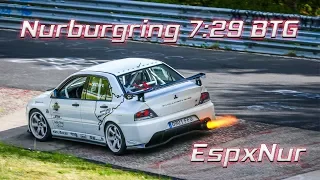 Nürburgring Nordschleife BTG TF7:29 Mitsubishi Evolution 9 Rs Cristian Vidal