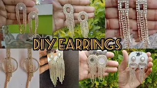 7 unique diy earrings//how to make earrings at home#trending #viral #diyearrings #beadsjewellery