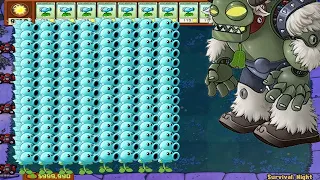 Plants vs Zombies - Snow Pea vs 999 Gargantuar vs Dr. Zomboss