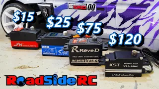 Best for Drift??   Cheap and Expensive Low Profile Servos TESTED