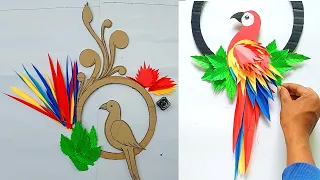 Amazing Wall Hanging craft idea | Parrot Wall Decor Idea | Paper wall hanging | Diy Home Decor idea