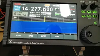 Working LY4A with the XieGU G90 connected to the GSOC touch screen remote controller..