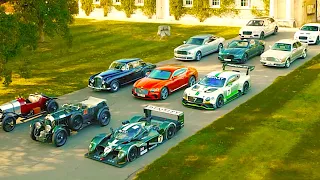 "Bentley 100 Years" Funny Commercial Goodwood Bentley Full Line Up + Classic Benlteys Le Mans Carjam