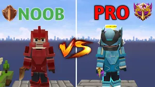 NOOB vs PRO in BedWars Rank Mode!! (Blockman Go)