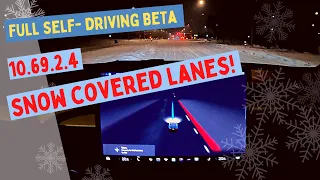 Can FSD Beta drive at NIGHT in SNOW? | 10.69.2.4