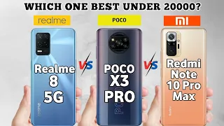 Realme 8 5G vs Poco X3 Pro vs Redmi Note 10 Pro Max