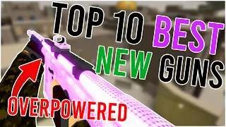 top 10 BEST NEW GUNS in phantom forces NEW UPDATE!