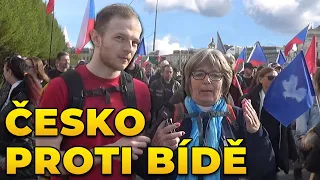 Debata na demonstraci ČESKO PROTI BÍDĚ (feat. Radek Bartoníček)