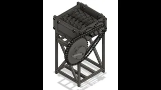 Design of Manual Shredder Machine (Medium Scale)