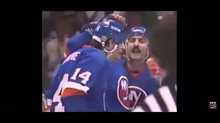 March 13 1984 Islanders at Devils MSG Network highlights - Bob Bourne Only NHL Hat Trick