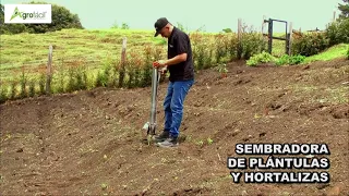 Sembradora tubular de plántulas y hortalizas para pequeños y medianos productores