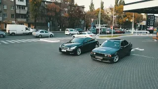 Infiniti G37  vs  BMW E 34 (4,4)  !!! "Баварский Волк" достоин уважения !!!