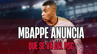 🚨 OFICIAL: MBAPPE ANUNCIA que SE VA DEL PSG 🤯 Saca un Video En Twitter Explicando su Salida 😱