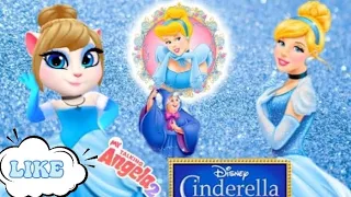 Cinderella Vs My Angela Princess Makeover 💙#cinderella #viral #myangela #like