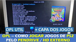 OPL - COMO PASSAR JOGOS DE PS2 PARA O PENDRIVE/HD EXTERNO? TUTORIAL OPLUTIL PASSO A PASSO