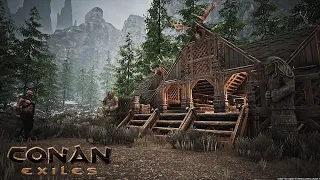 HOW TO BUILD A VIKING HOUSE [TIMELAPSE] - CONAN EXILES