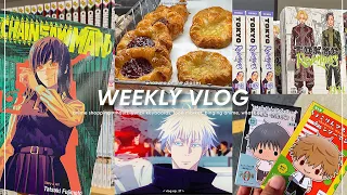 weekly vlog: anime shopping & hauls, yunzii keyboard, food market, binigng anime, what i eat, etc
