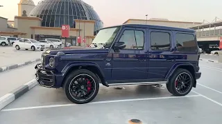 Rent G63 AMG dark blue in Dubai