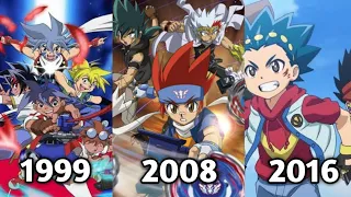 EVOLUTION OF BEYBLADE FROM 1999-2023 | All Beyblade Theme Songs