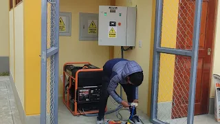 COMO INSTALAR ARRANQUE Y TRANSFERENCIA AUTOMÁTICA. GENERADOR ELÉCTRICO MONOFÁSICO. MOTOR GASOLINERO.