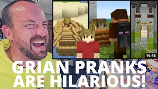 JUST HILARIOUS! Grian Wholesome Ways To Mess With Your Friends In Minecraft! (REACTION!)