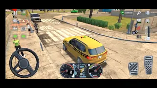 Taxi Sim 2023 🚖👮‍♂️#15 CITY CAR 4X4 BEACH UBER DRIVER GAME - Car Games 3D Android iOS