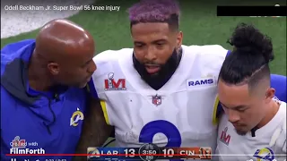 Super Bowl LVI Odell Beckham JR, Knee Injury. Bengals Defense too much for Rams