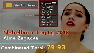 Alina Zagitova (Алина Загитова) - Nebelhorn Trophy 2018 SP - Phantom of the Opera + Glass Shatter.