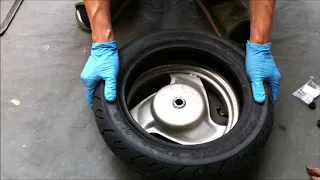 YAMAHA　JOG APRIO     changing rear tire