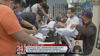 24 Oras: 9 na pulis-Jolo, sinampahan ng NBI sa DOJ ng murder at pagtatanim ng ebidensya