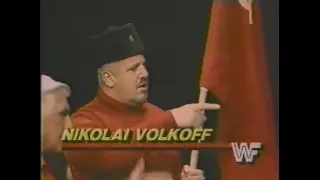 Killer Bees vs Iron Sheik & Nikolai Volkoff   Championship Wrestling May 24th, 1986